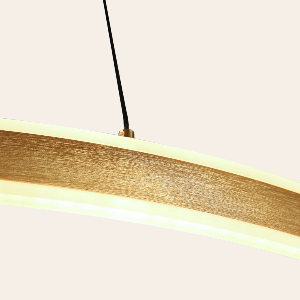Steinhauer Ringlux Hanglamp Eettafel | Gouden LED Ring Ø80 cm, Verstelbaar, Dimbaar Steinhauer
