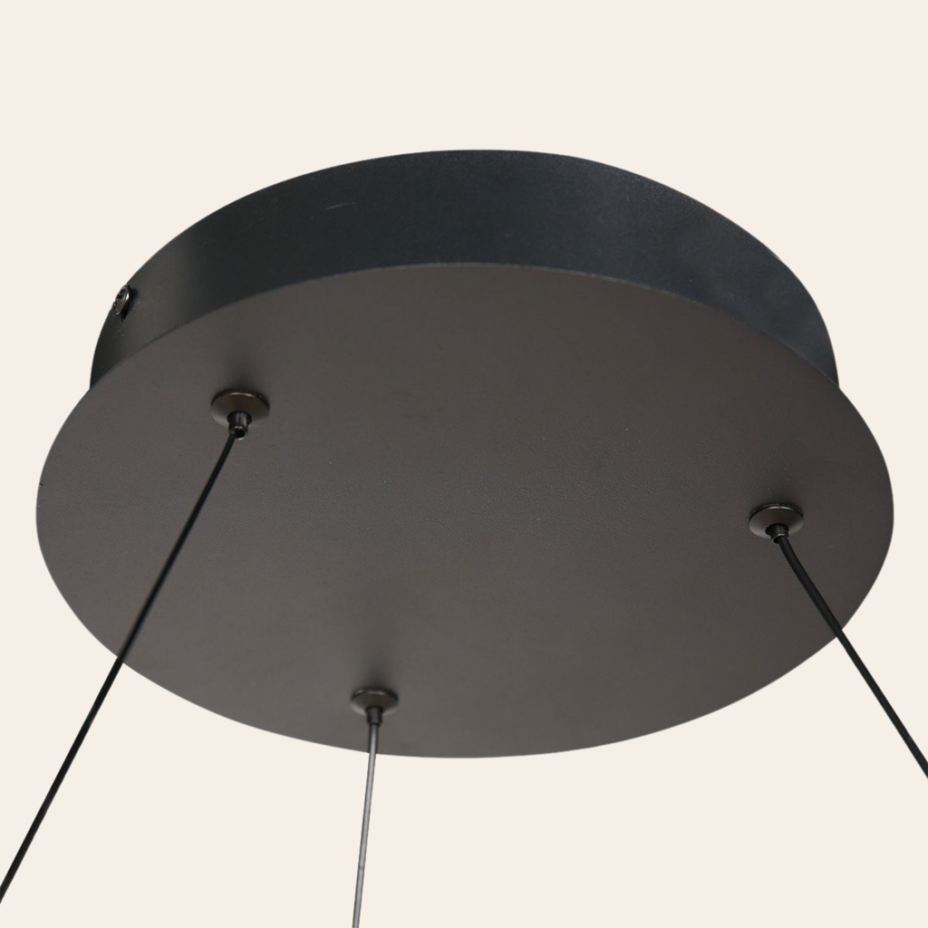 Steinhauer Ringlux Hanglamp | Zwarte LED-ring Ø80 cm, Verstelbaar voor Eettafel en Woonkamer Steinhauer
