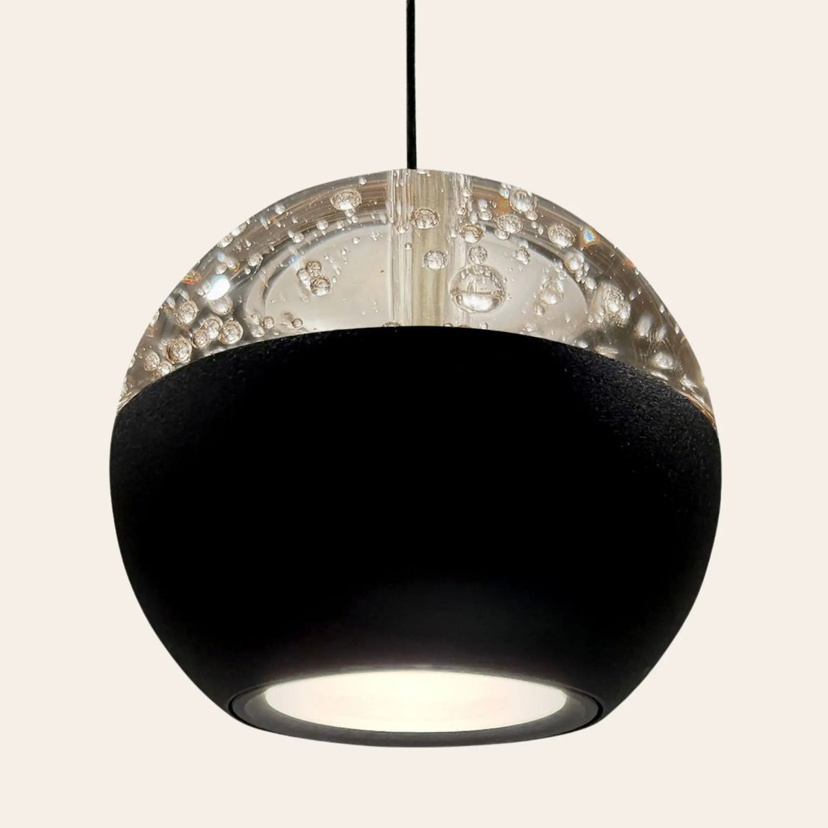 Steinhauer Belluno Hanglamp | Zwart, Smoke Glas, Dim to Warm LED Steinhauer