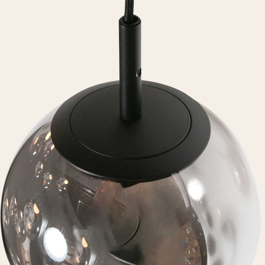 Steinhauer Bollique Hanglamp Zwart | Metaal, 12 Lichtpunten, Dimbaar, Ideaal voor Eettafel en Woonkamer Steinhauer
