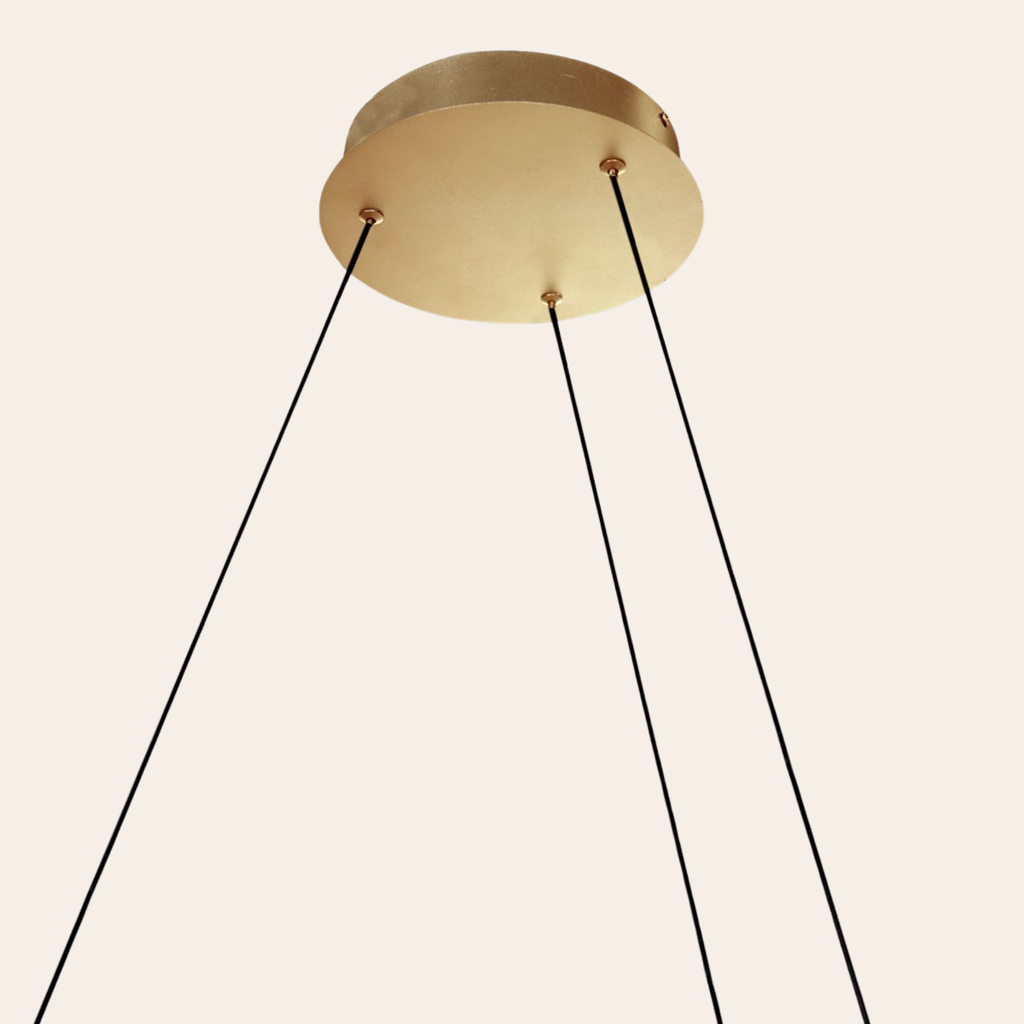 Steinhauer Ringlux Hanglamp Eettafel | Gouden LED Ring Ø80 cm, Verstelbaar, Dimbaar Steinhauer