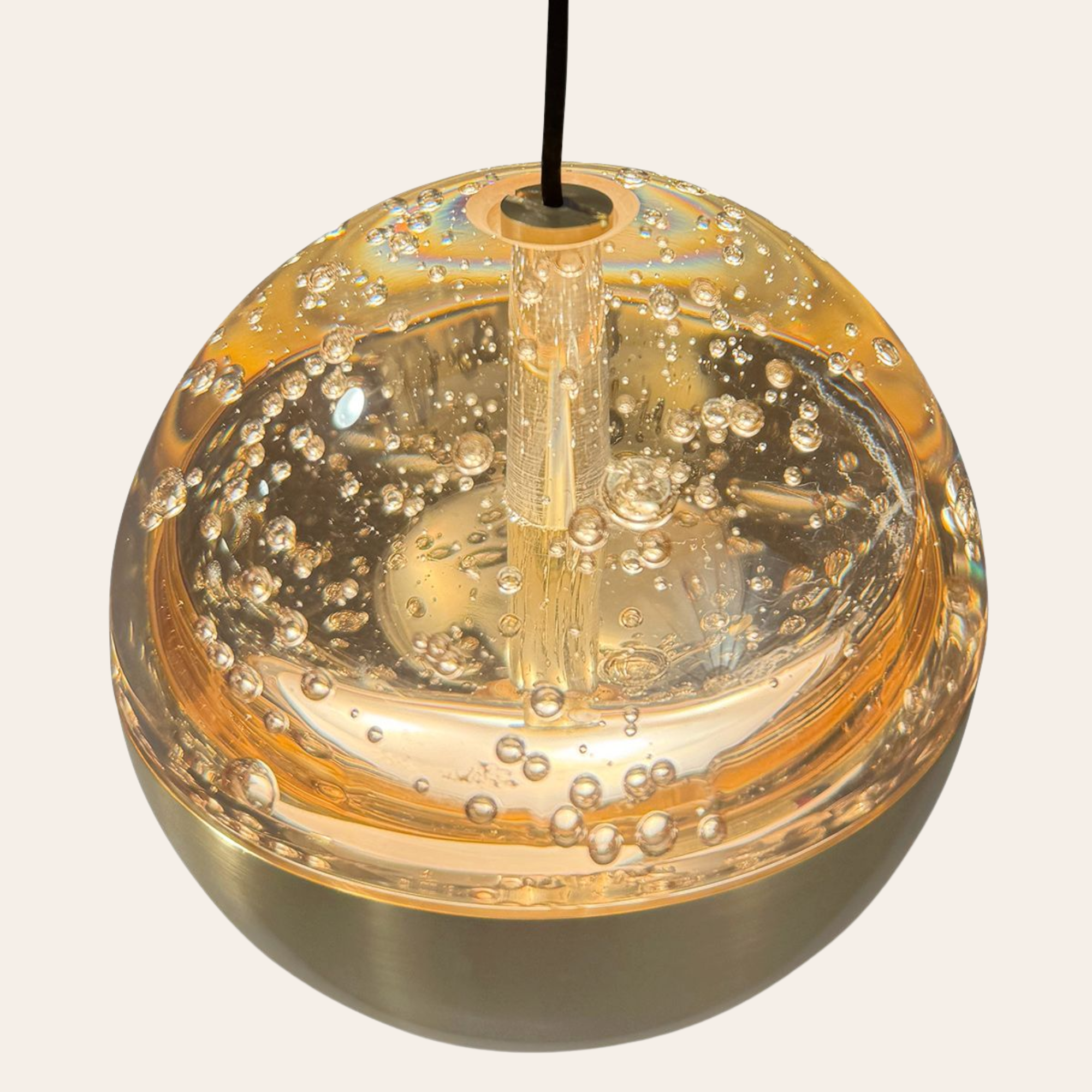 Steinhauer Belluno Hanglamp Messing | 8-Lichts Smoke Glas, Verstelbare Kabels voor Eettafel