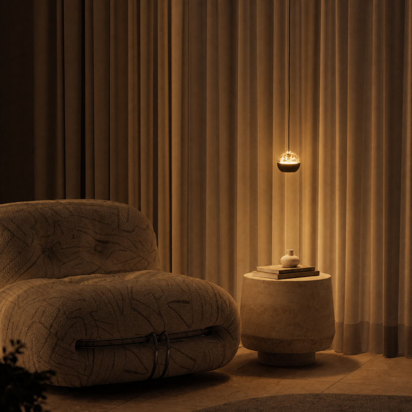 Steinhauer Belluno Hanglamp | Zwart, Smoke Glas, Dim to Warm LED